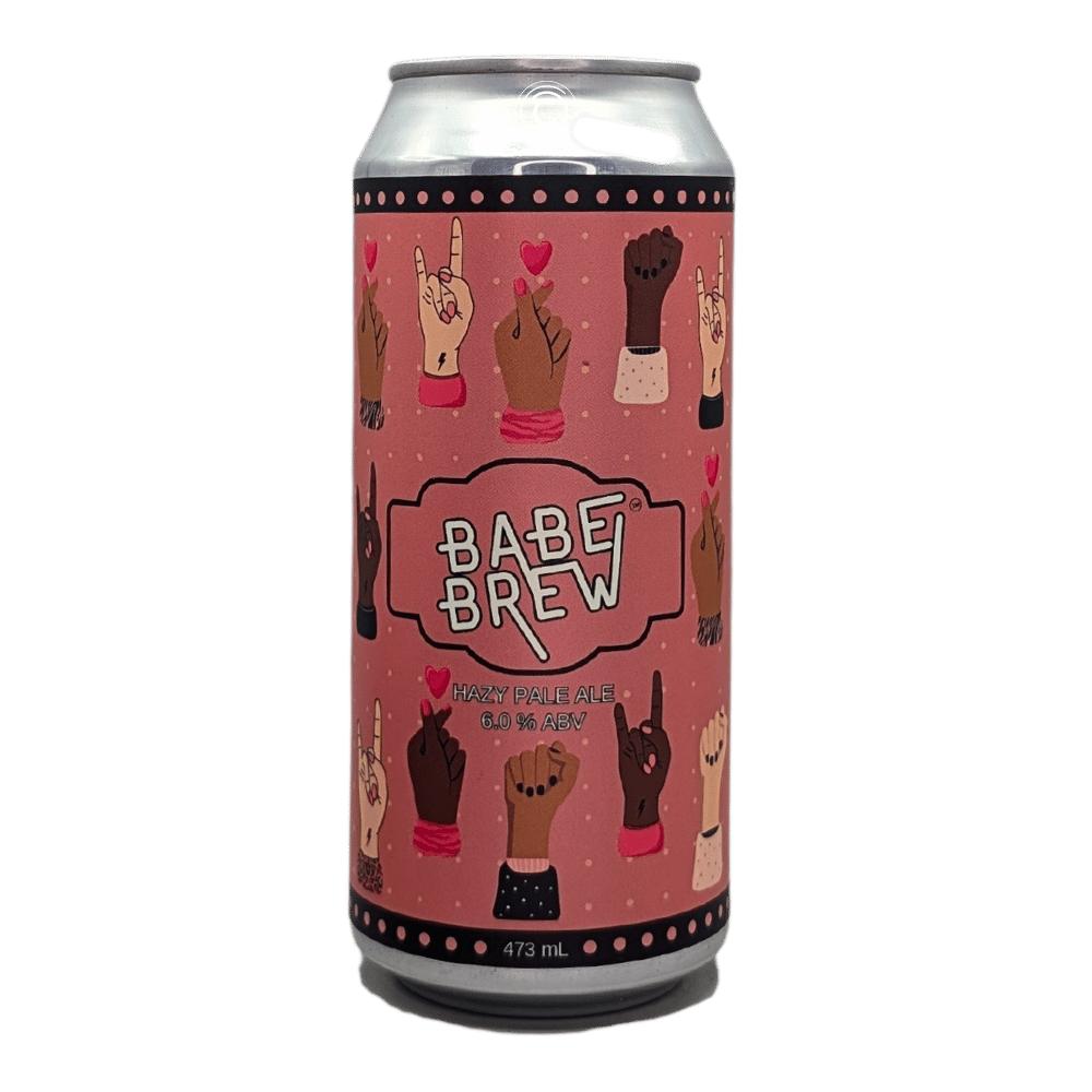Babe Brew Hazy Pale Ale by Russell Brewing, beer label