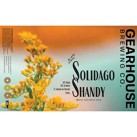 Gearhouse Solidago Shandy Ale by GearHouse Brewing Company, beer label