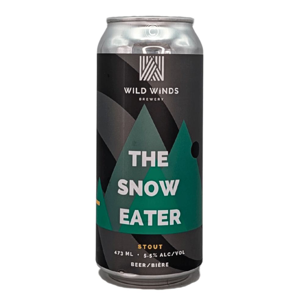 The Snow Eater Stout by Wild Winds Brewery, beer label