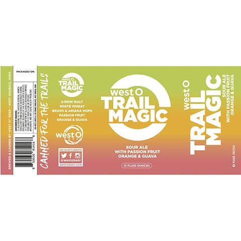 West O Beer Trail Magic Sour Ale by West O Beer LLC, beer label