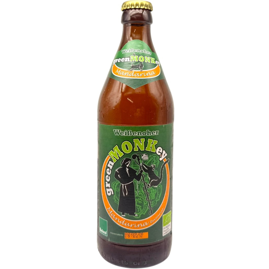 Klosterbrauerei Weissenohe Green MONKey Mandarina by Klosterbrauerei Weissenohe, beer label