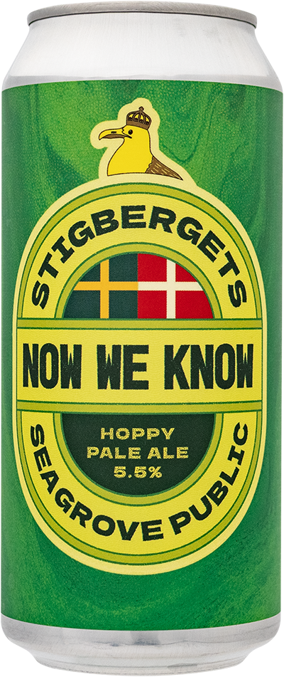 Now we Know by Stigbergets Bryggeri, beer label