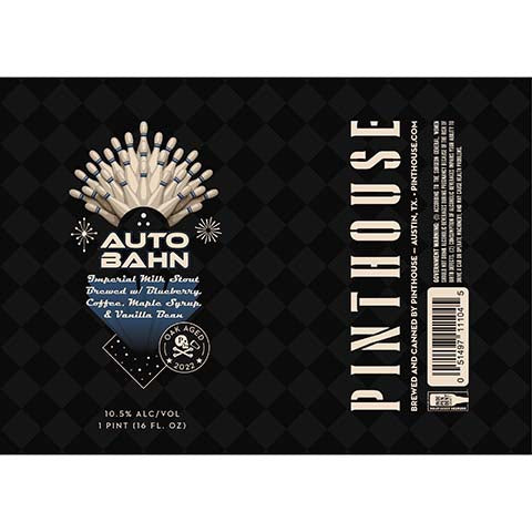Pinthouse Auto Bahn Imperial Milk Stout by Pinthouse Brewing, beer label