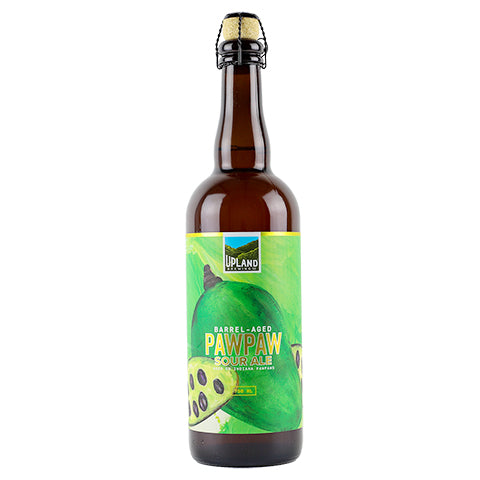Upland Barrel-Aged Pawpaw Sour by Upland Brewing Co, beer label