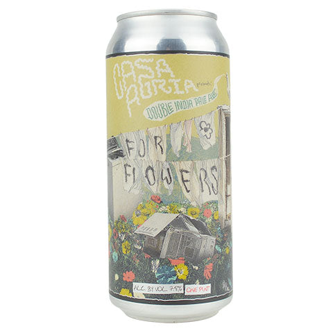 Casa Agria For Flowers DIPA by Casa Agria Specialty Ales, beer label