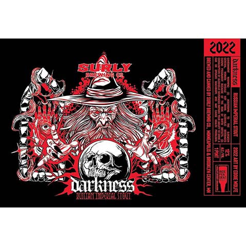Surly Darkness Russian Imperial Stout by Surly Brewing Company, beer label