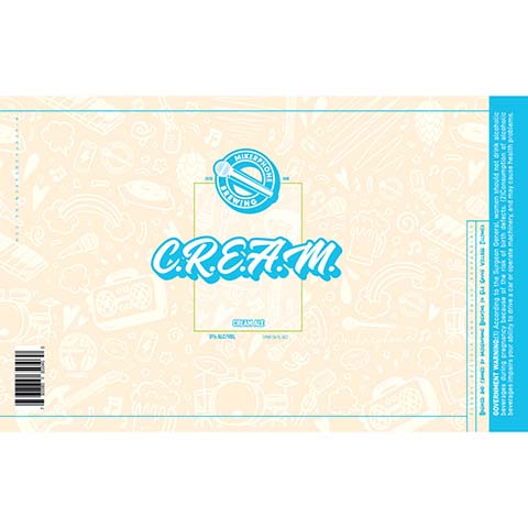 Mikerphone C.R.E.A.M. Cream Ale by Mikerphone Brewing, beer label