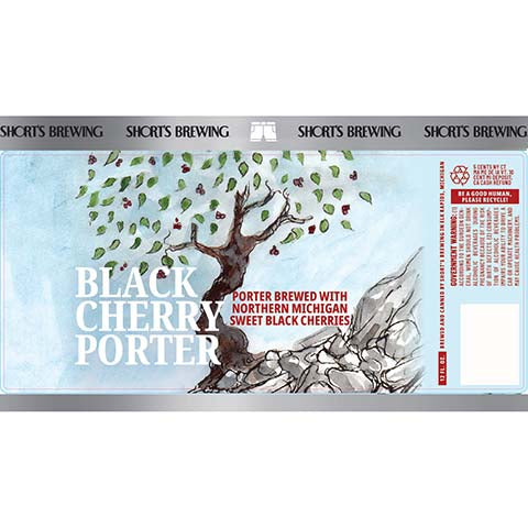Short's Brew Black Cherry Porter by Short's Brewing Co, beer label