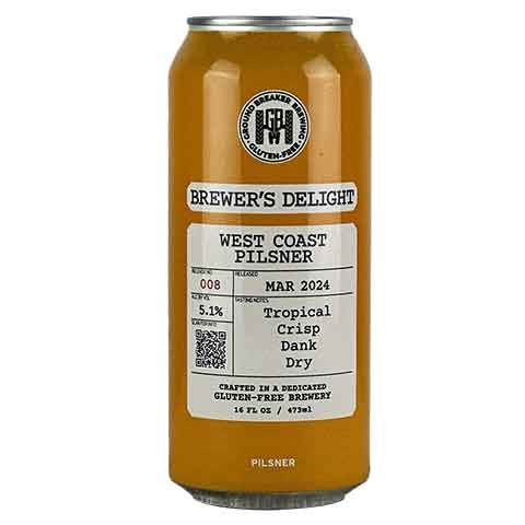 Ground Breaker - Brewer's Delight West Coast Pilsner by Ground Breaker Brewing, beer label