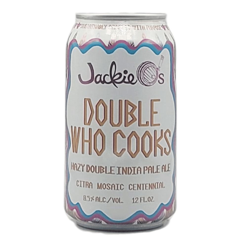 Double Who Cooks For You Hazy Double IPA by Jackie O's Brewery, beer label