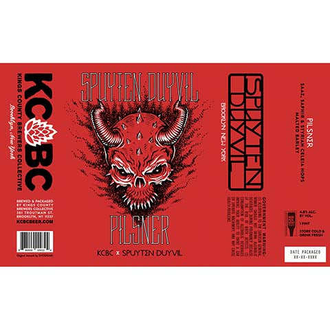 Kings County Brewers Collective Spuyten Duyvil Pilsner by Kings County Brewers Collective, beer label