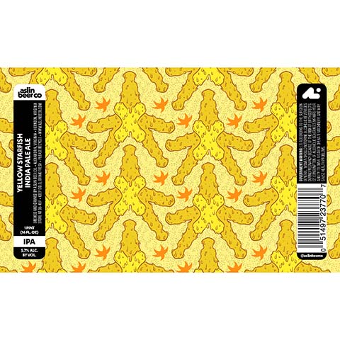 Aslin Yellow Starfish IPA by Aslin Beer Company, beer label