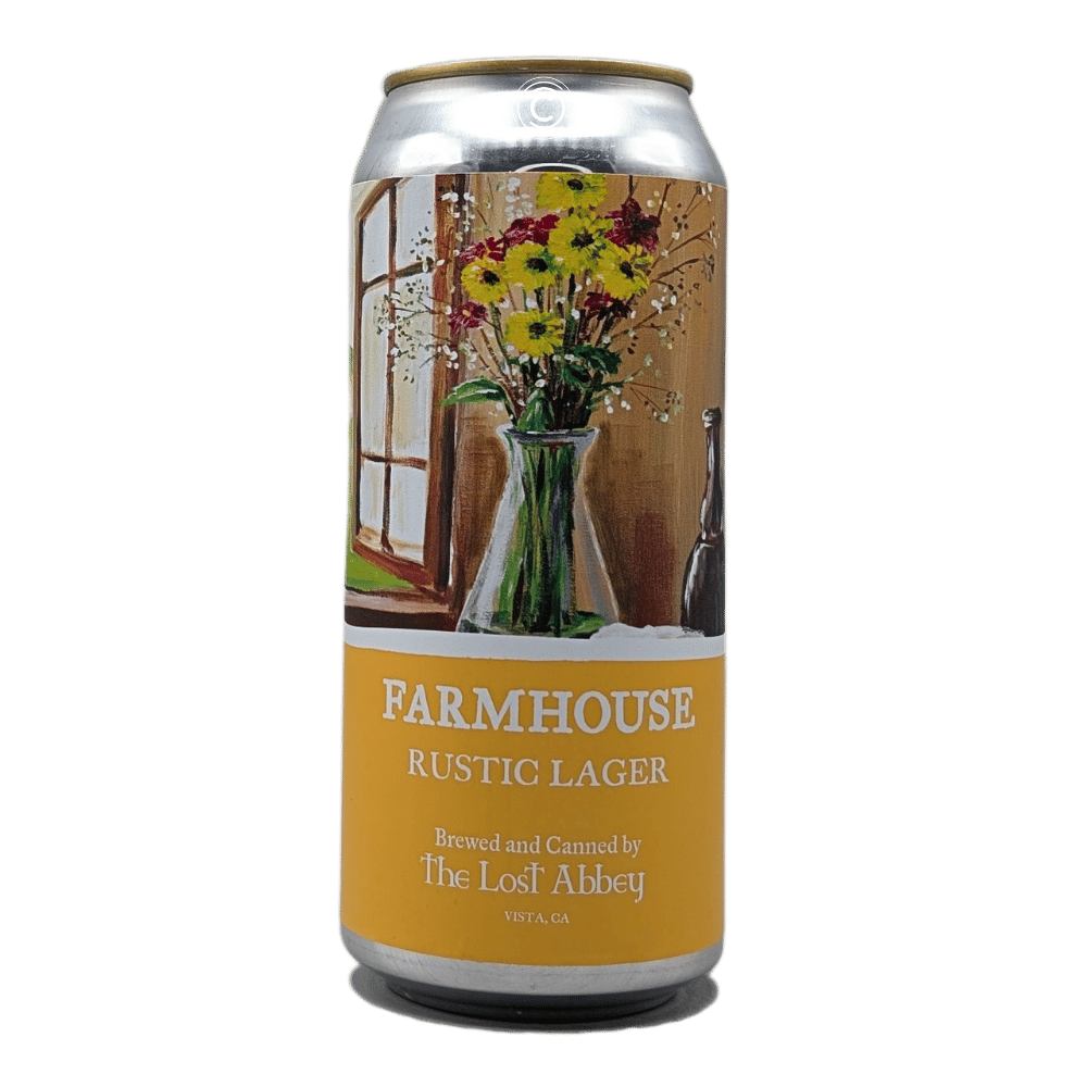 Farmhouse Rustic Lager by The Lost Abbey, beer label