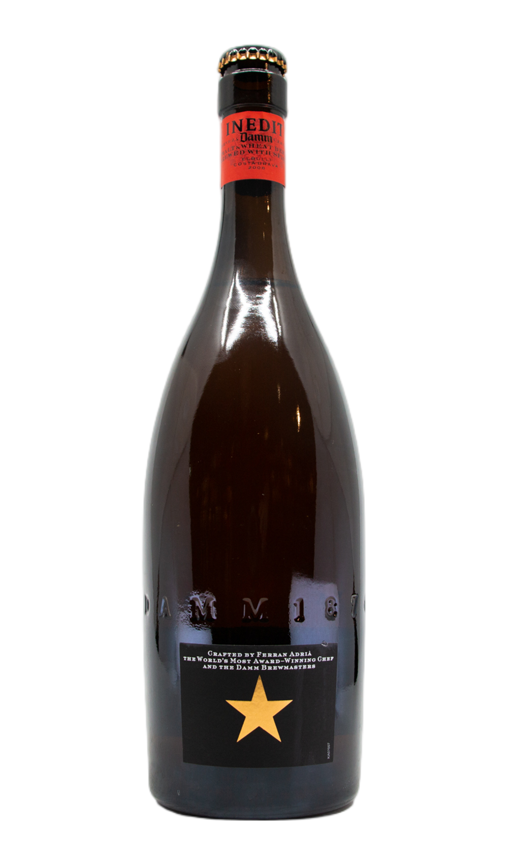Inedit Damm (75cl) by Damm, beer label