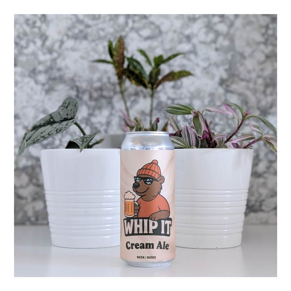 Brewing Whip It Cream Ale by Dark Woods Brewery, beer label