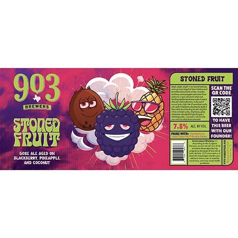 903 Brewers Stoned Fruit Gose Ale by 903 Brewers, beer label