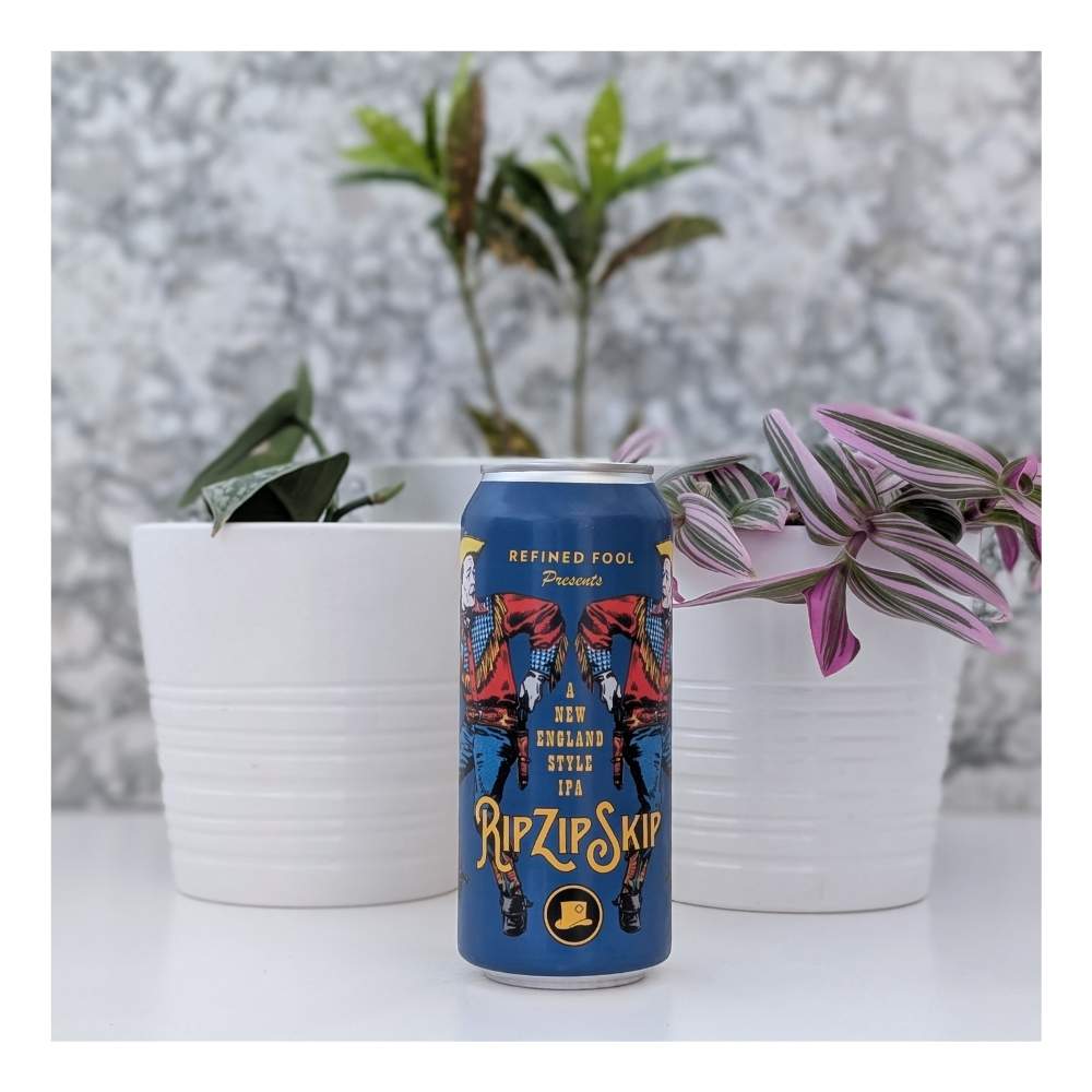 Rip Zip Skip Hazy IPA by Refined Fool Brewing Company, beer label