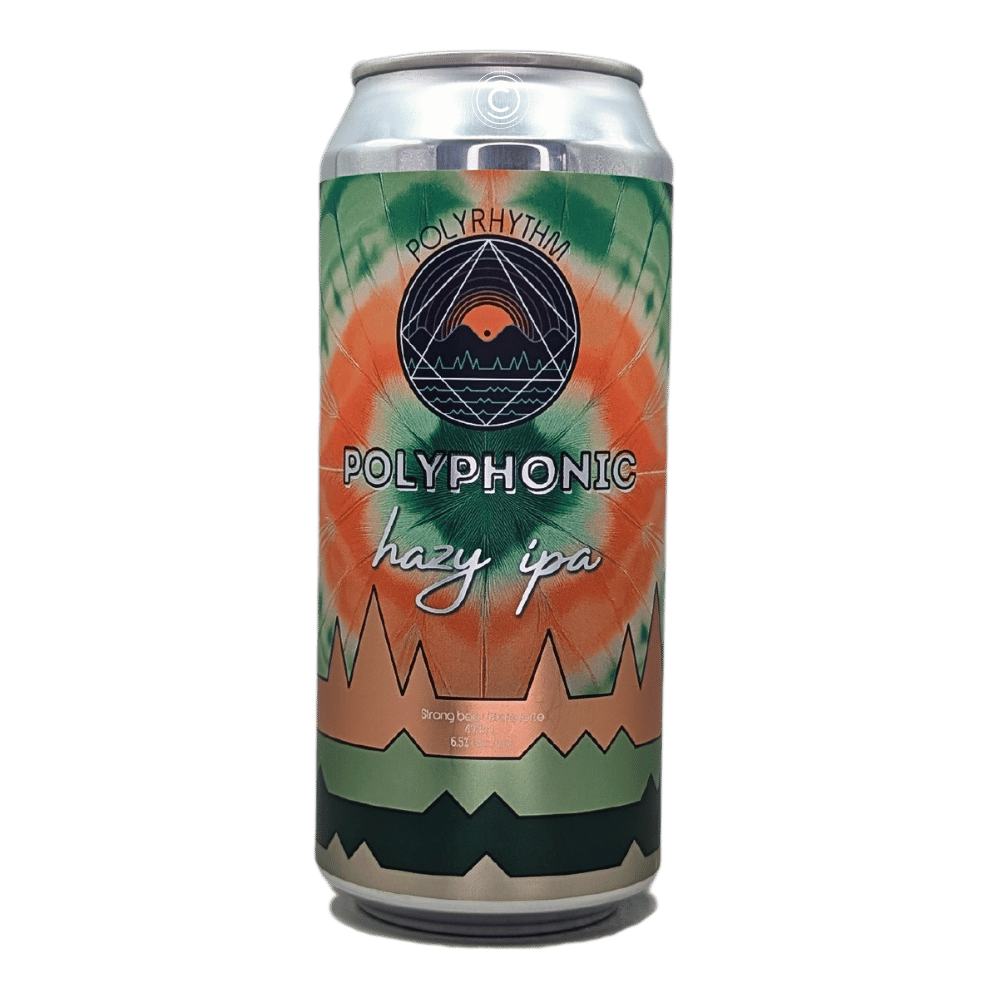 Polyphonic Hazy IPA by Polyrhythm Brewing, beer label