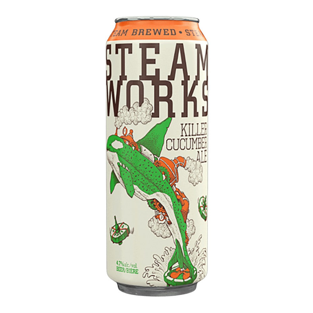 Brewing Killer Cucumber Ale by Steamworks Brewery - Brewpub, beer label