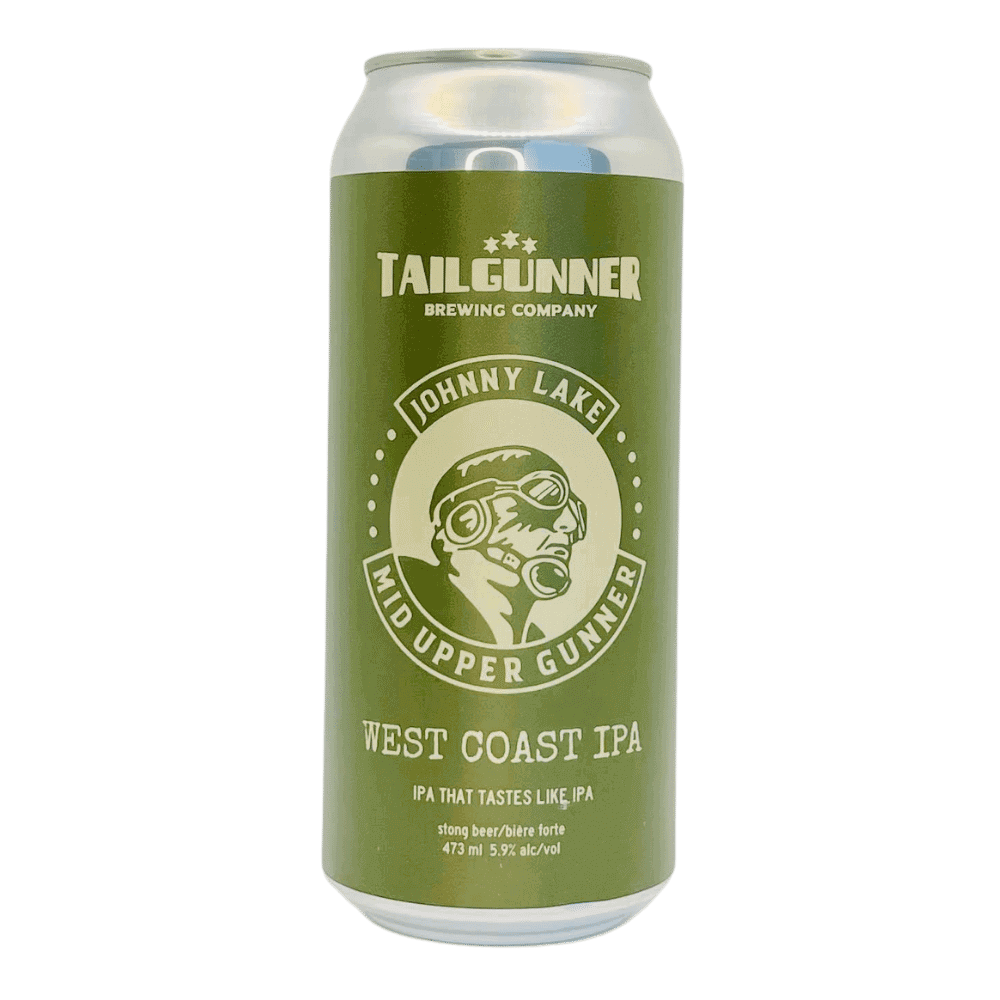 Johnny Lake West Coast IPA by Tailgunner Brewing Company, beer label