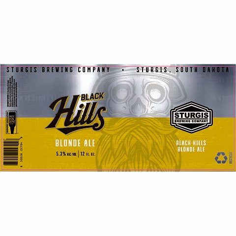 Sturgis Black Hills Blonde Ale by Sturgis Brewing Company, beer label