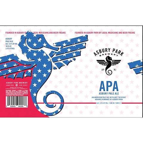 Flying Fish Asbury Pale Ale by Flying Fish Brewing Co, beer label