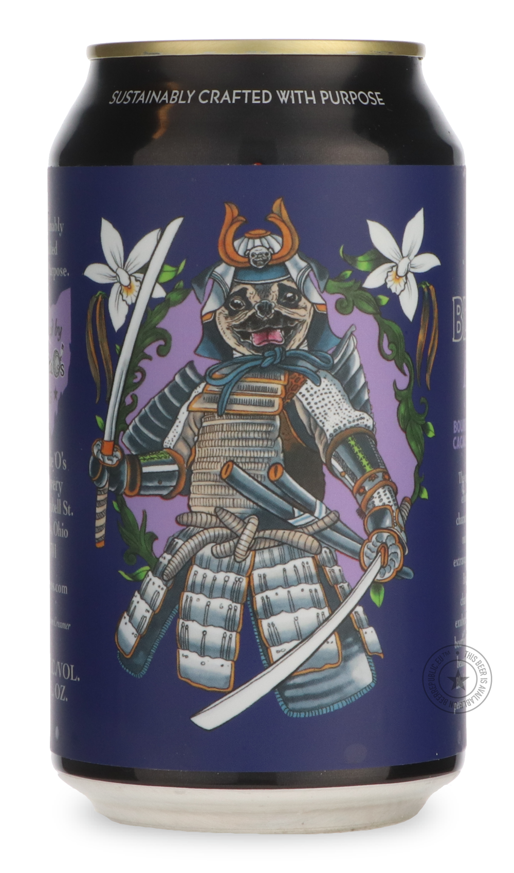Blueberry Black Mask by Jackie O's Brewery, beer label