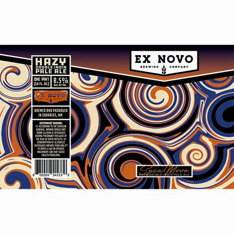 Ex Novo Spin Move Hazy DIPA by Ex Novo Brewing Co, beer label