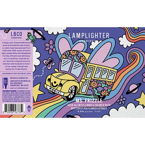Lamplighter Ms. Frizzle Sour by Lamplighter Brewing Co., beer label