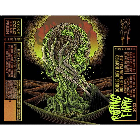 Abomination Rotting Earth (2022) by Abomination Brewing Company, beer label