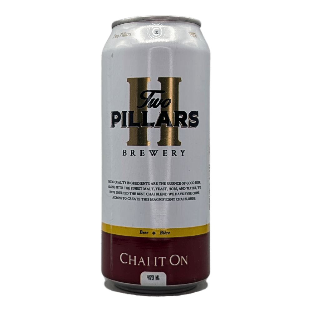 Chai It On Belgian Blonde by Two Pillars Brewery, beer label