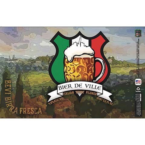 Chandler's Ford Bier De Ville Italian Pilsner by Chandler's Ford Brewing LLC, beer label