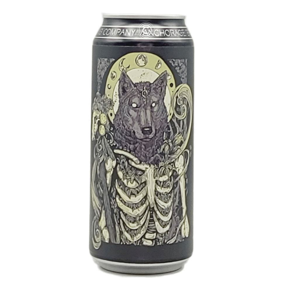 Company Lycanthropy Double Dry Hopped Hazy Double IPA by Anchorage Brewing, beer label