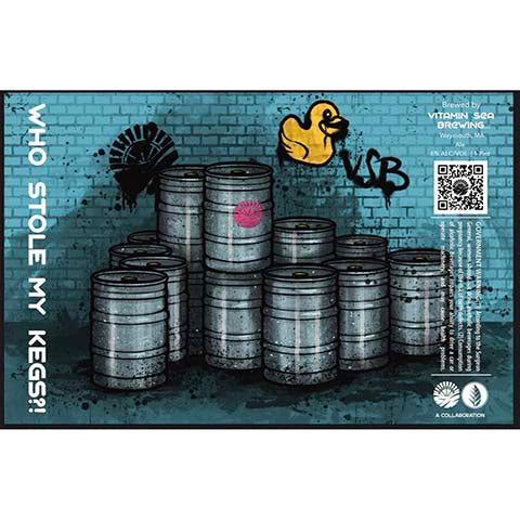 Vitamin Sea Who Stole My Kegs?! by Vitamin Sea Brewing, beer label