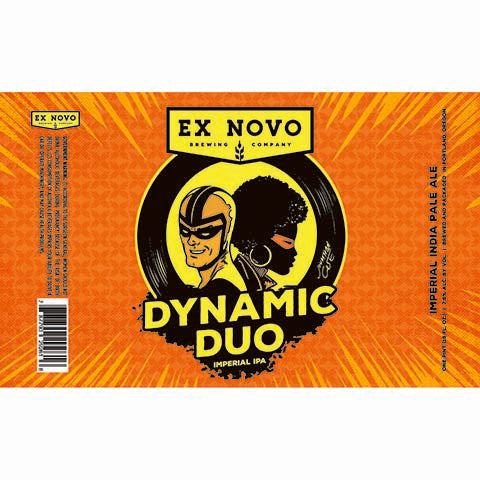 Ex Novo Dynamic Duo Imperial IPA by Ex Novo Brewing Co, beer label
