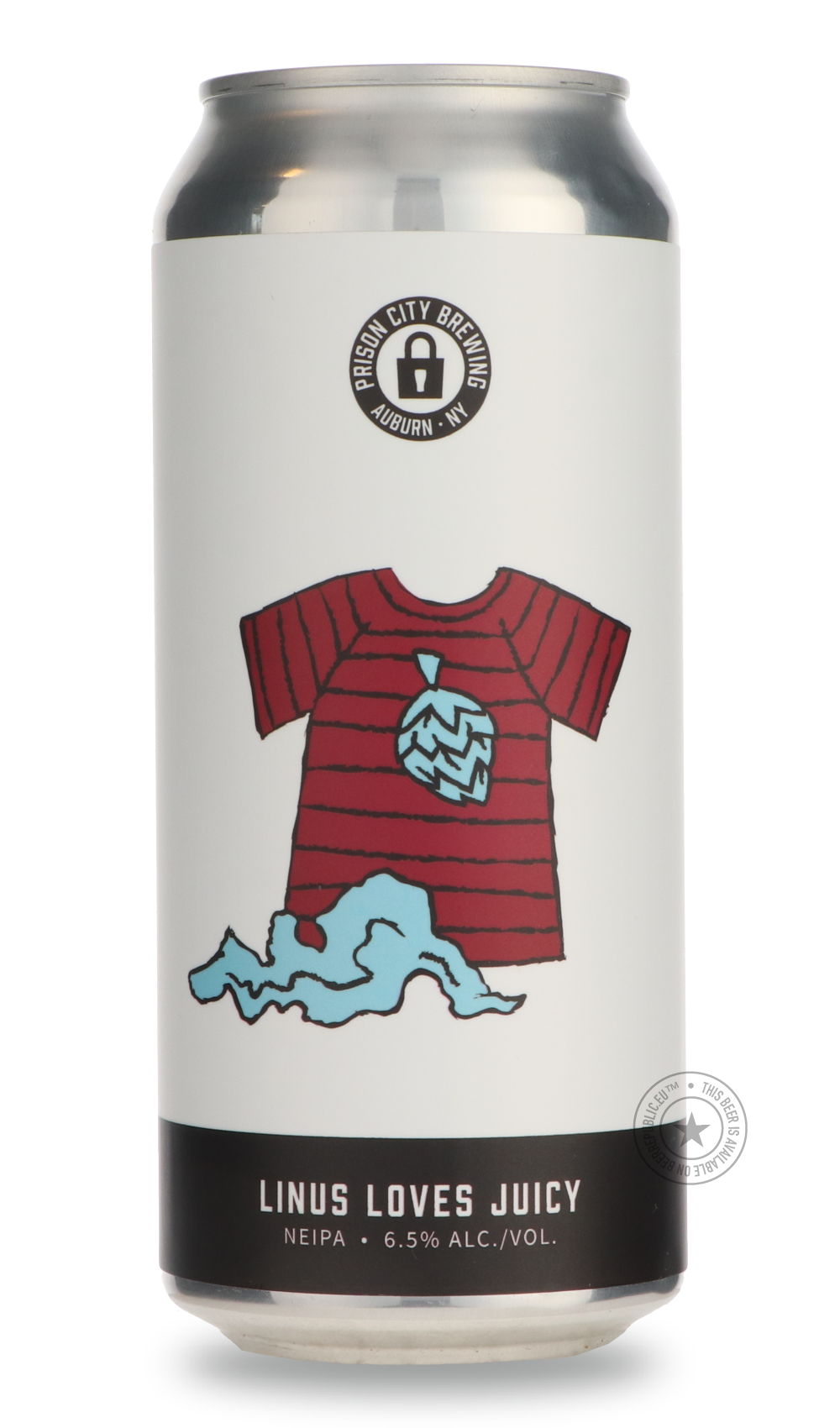 Linus Loves Juicy by Prison City Brewing, beer label