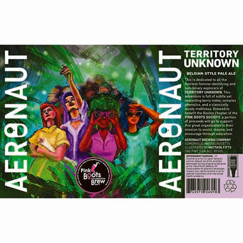 Aeronaut Territory Unknown Belgian Pale Ale by Aeronaut Brewing Company, beer label