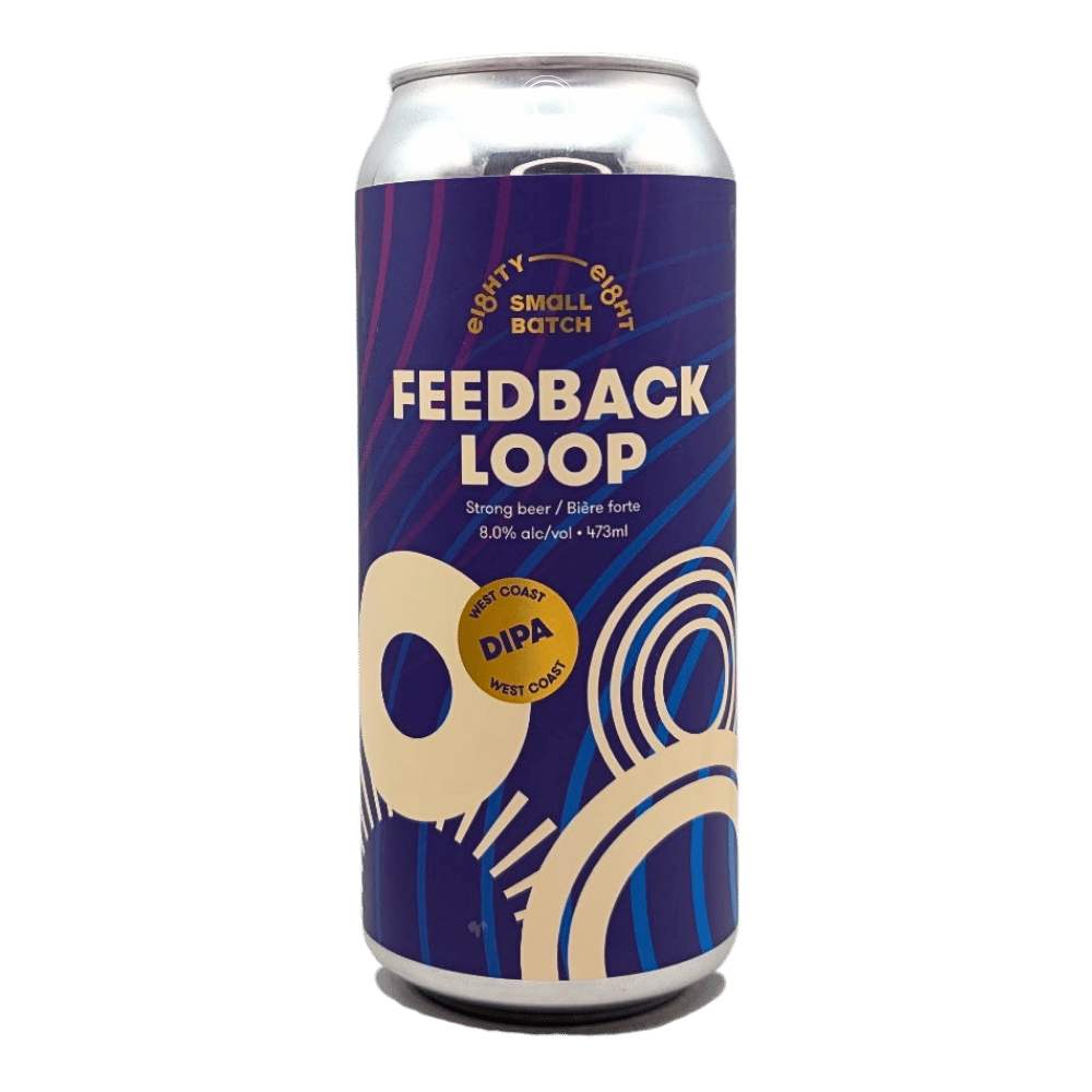 Feedback Loop West Coast IPA by Eighty Eight Brewing Co., beer label