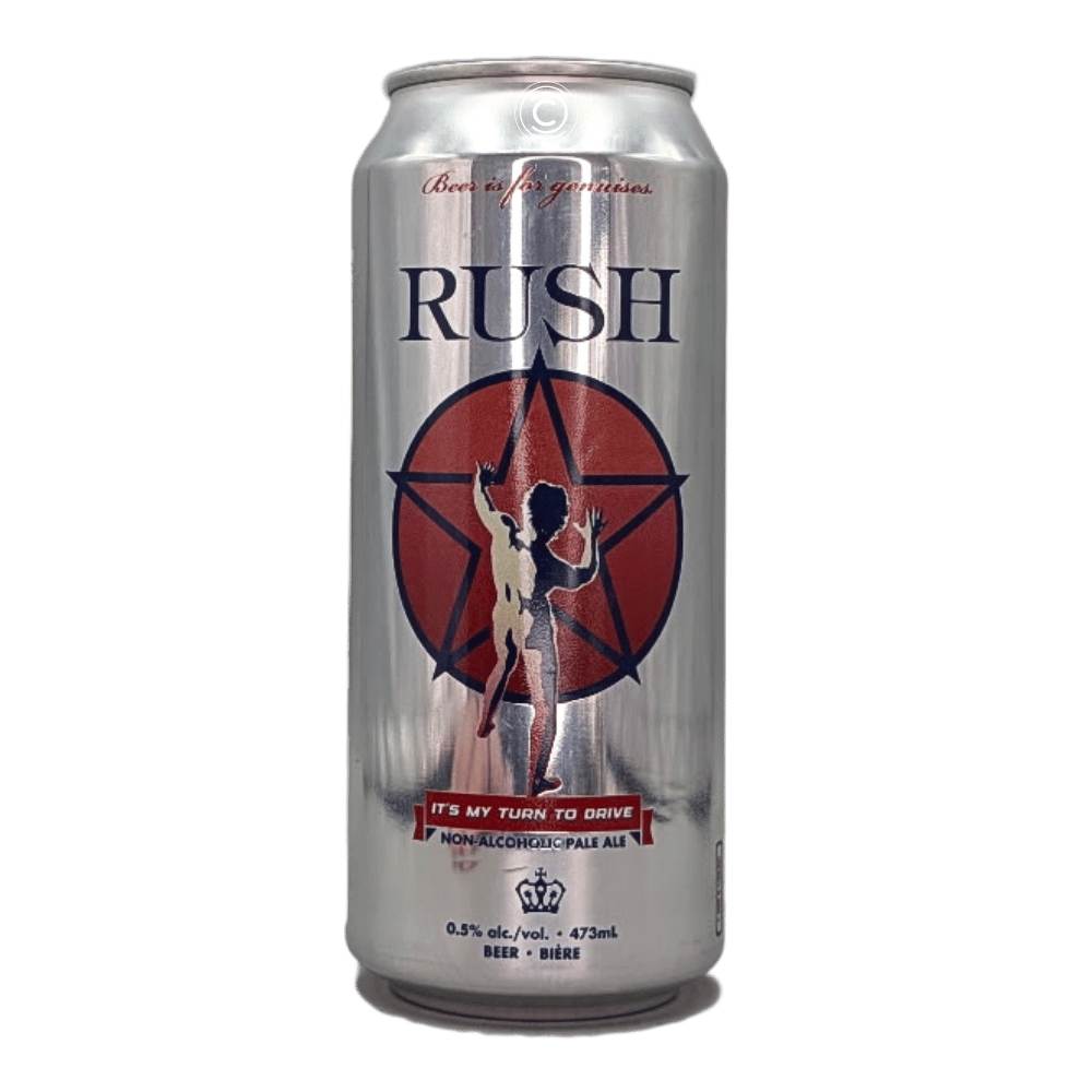 Company Rush: It's My Turn To Drive Non-Alcoholic Pale Ale by Henderson Brewing Company Inc, beer label