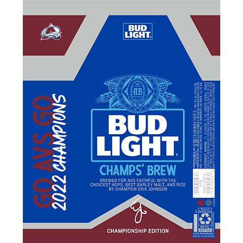 Bud Light Champs' Brew by Anheuser-Busch, beer label