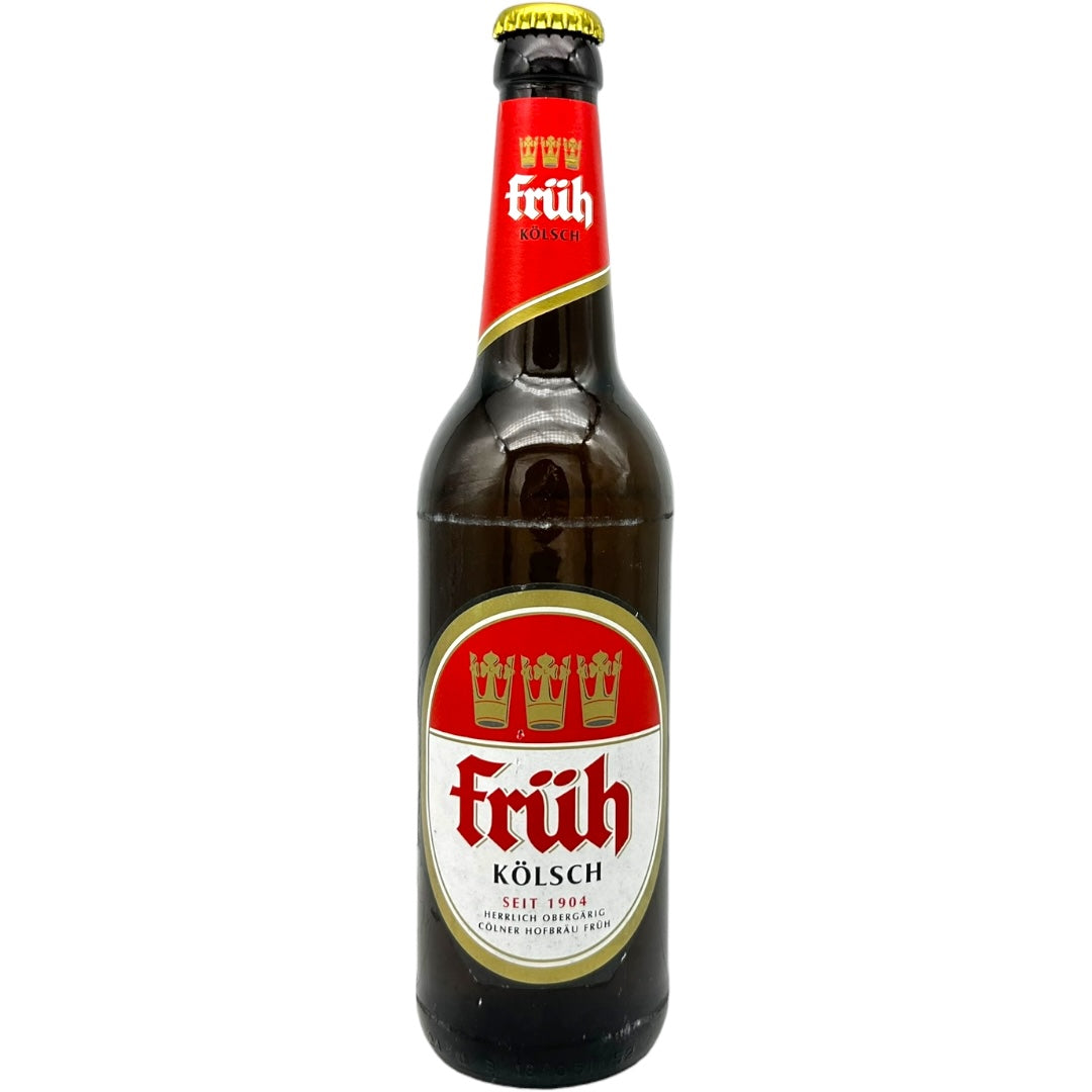 Früh Kölsch Bottle by Früh, beer label
