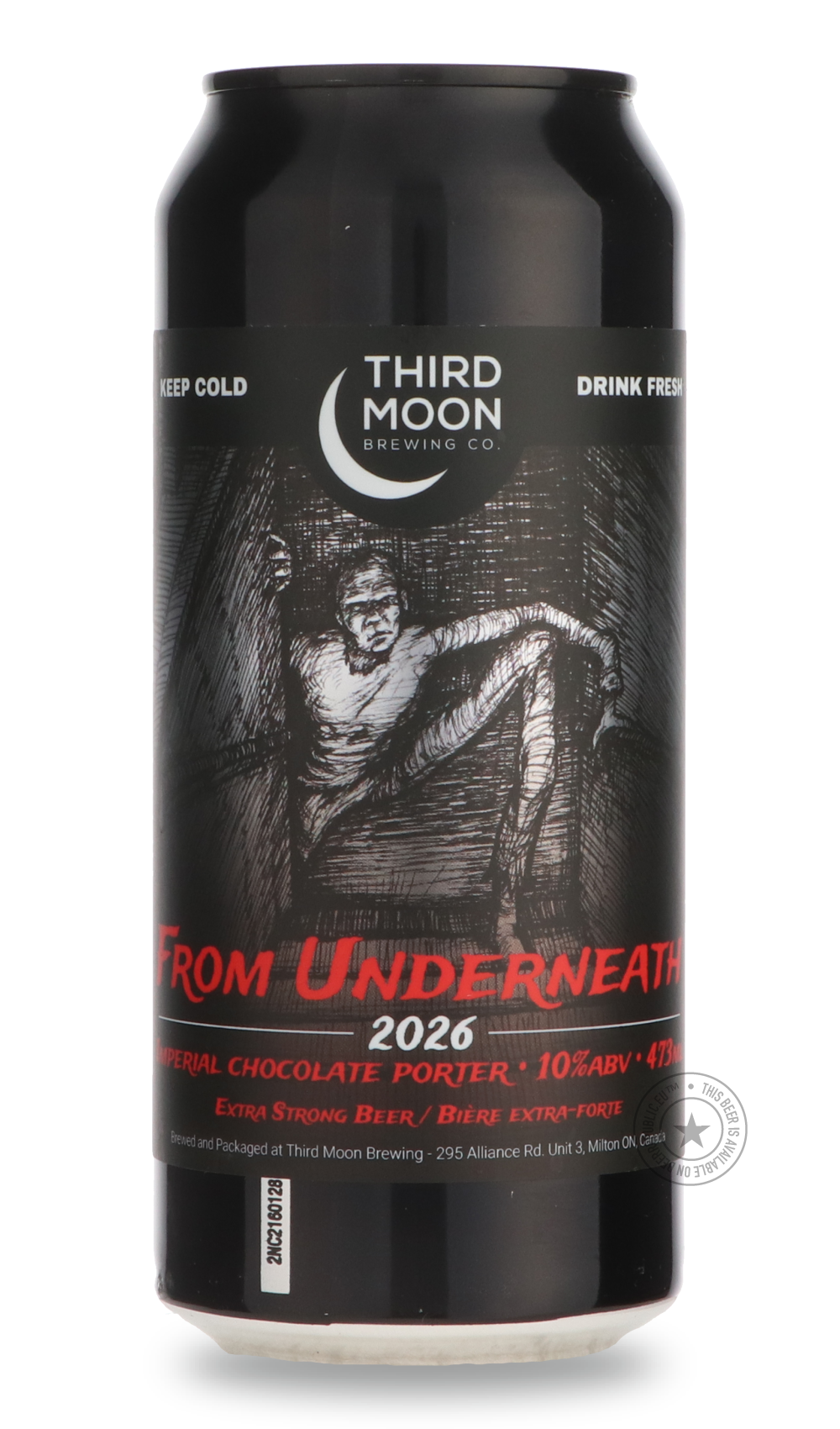 From Underneath by Third Moon, beer label