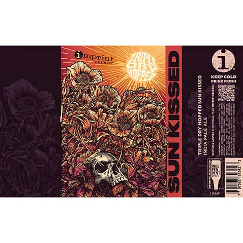 Imprint Beer Sun Kissed TDH IPA by Imprint Beer Company, beer label