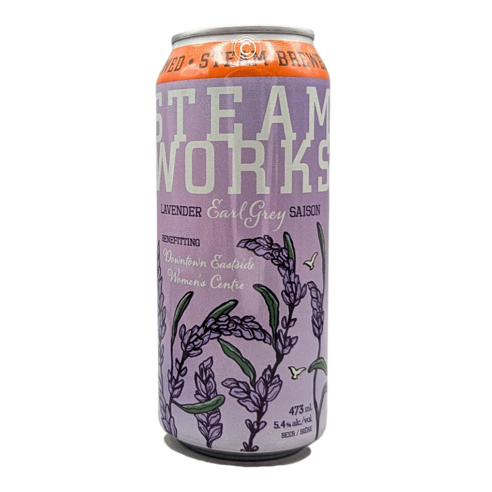 Lavender Earl Grey Saison by Steamworks Brewery - Brewpub, beer label
