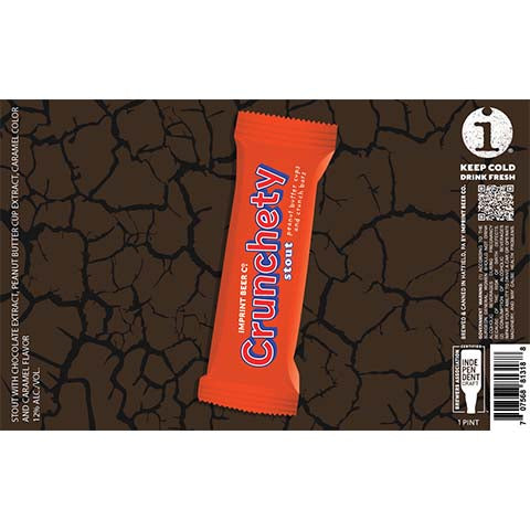 Imprint Crunchety Stout (Peanut Butter Cups + Crunch) by Imprint Beer Company, beer label