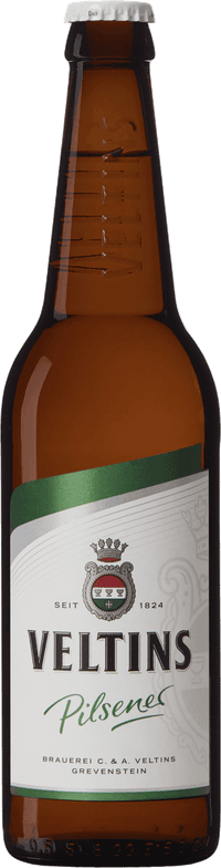 Veltins Pilsener by C & A Veltins, beer label