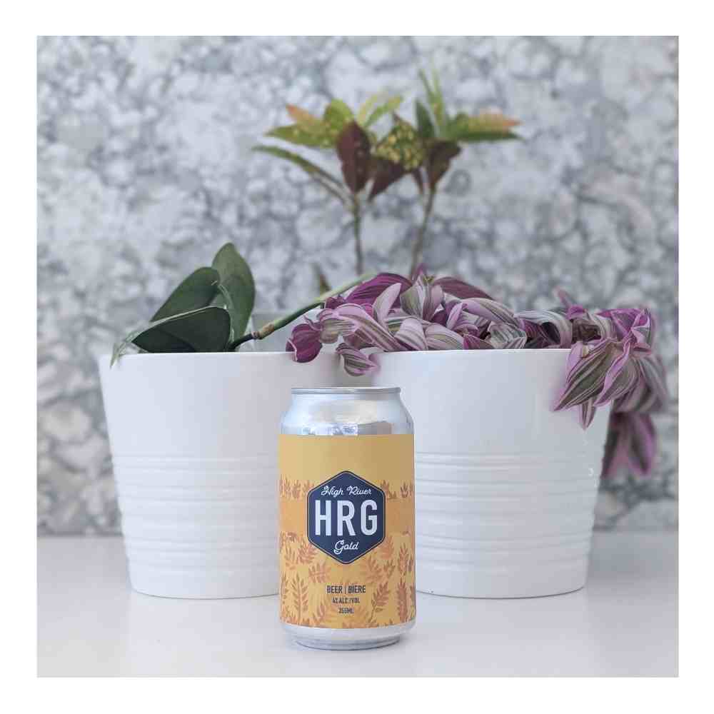 Co. High River Golden Lager by High River Brewing Company, beer label