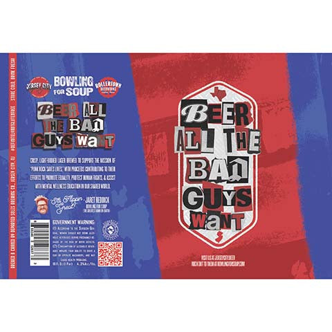 Departed Soles Beer All The Bad Guys Want Lager by Departed Soles Brewing, beer label