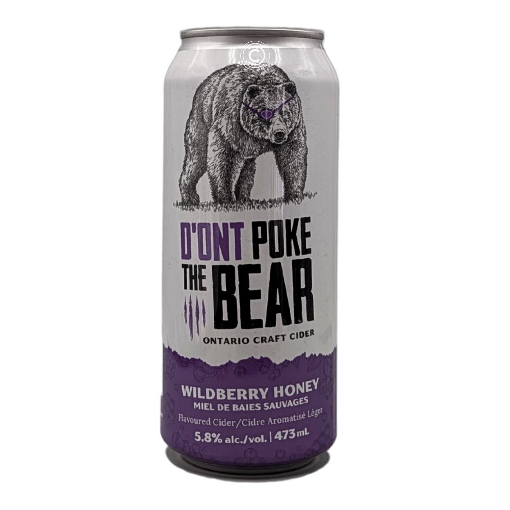 Wildberry Honey Cider by D'Ont Poke The Bear, beer label