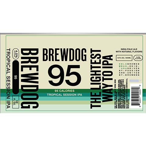 Brewdog 95 IPA by BrewDog, beer label